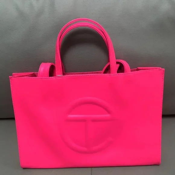 Laptop Bag Telfar Medium Azalea shopping bag Large Shopping Bag - Azalea main image 3